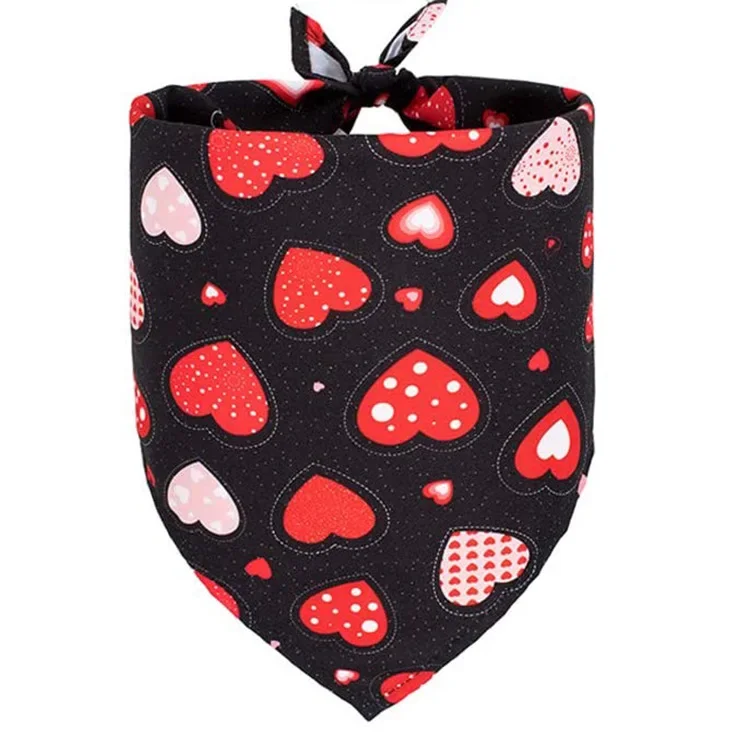 Pet Dog Bandana Scarf  Triangle Towel Cat Valentine's Day Decorative Supplies  Dog Accessories Pet Products