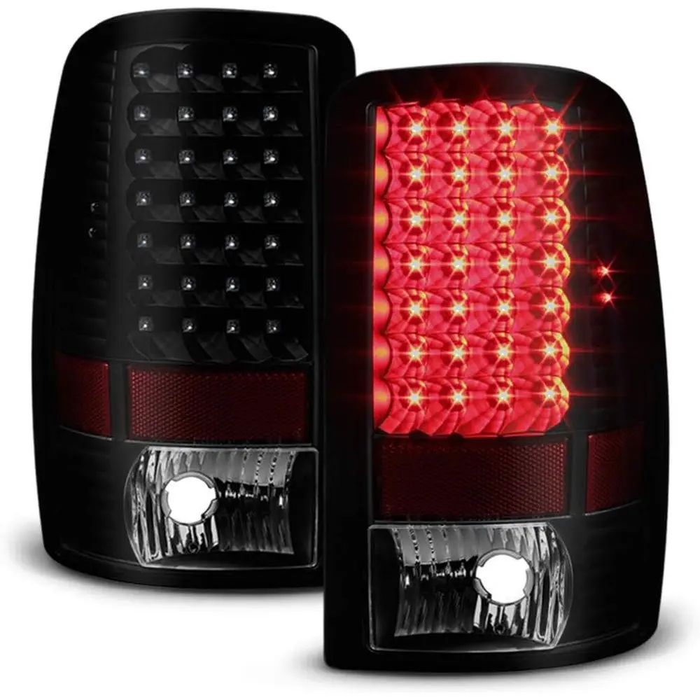 

- For 2000-2006 Chevy Suburban 1500 2500 Tahoe Yukon Black Housing Smoked Lens LED Tail Lights Lamps Left+Right
