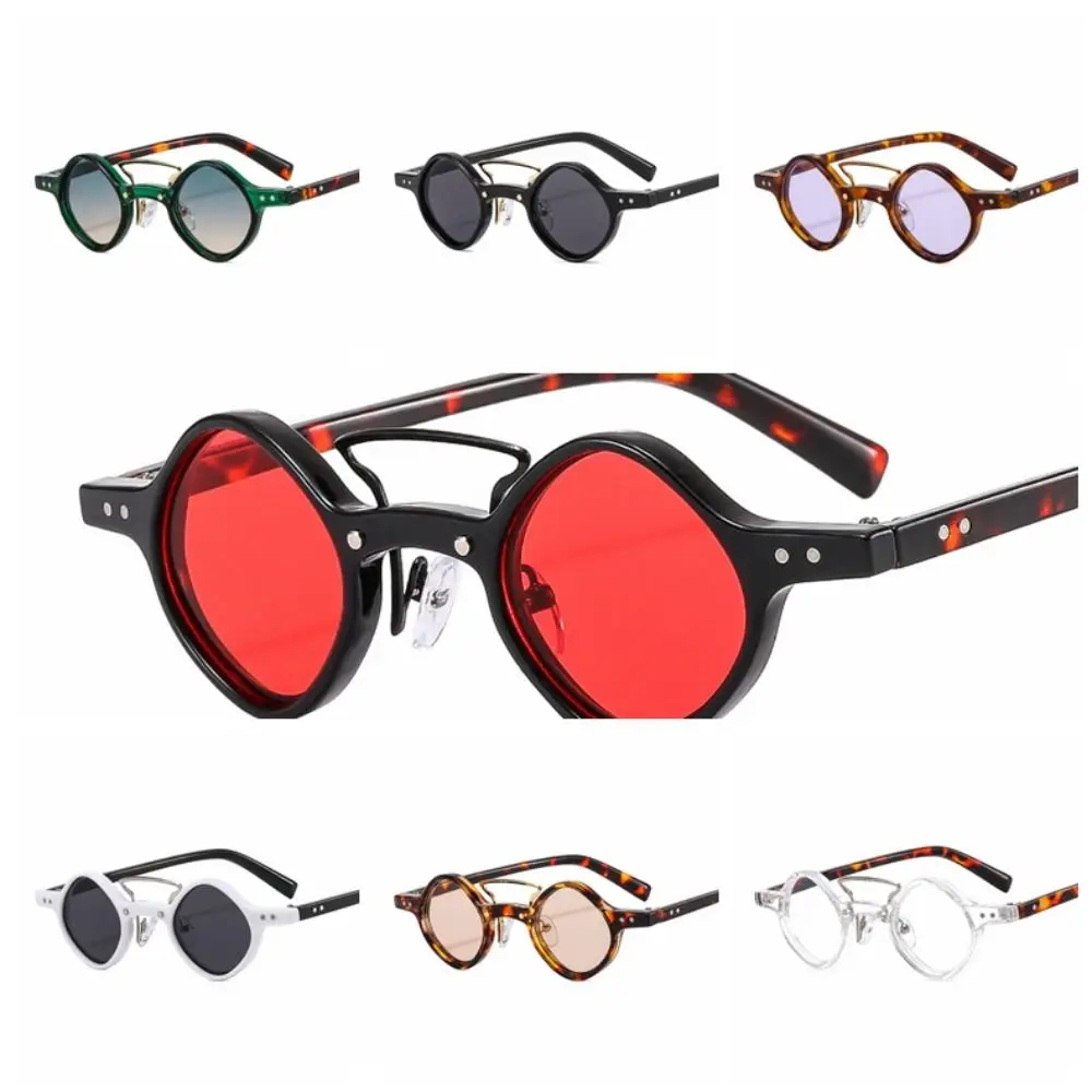 

Fashion Small Round Square Anti-UV Sunglasses Steam Punk Cycling Sunglasses Gradient Vintage Retro Steam Punk Glasses Men