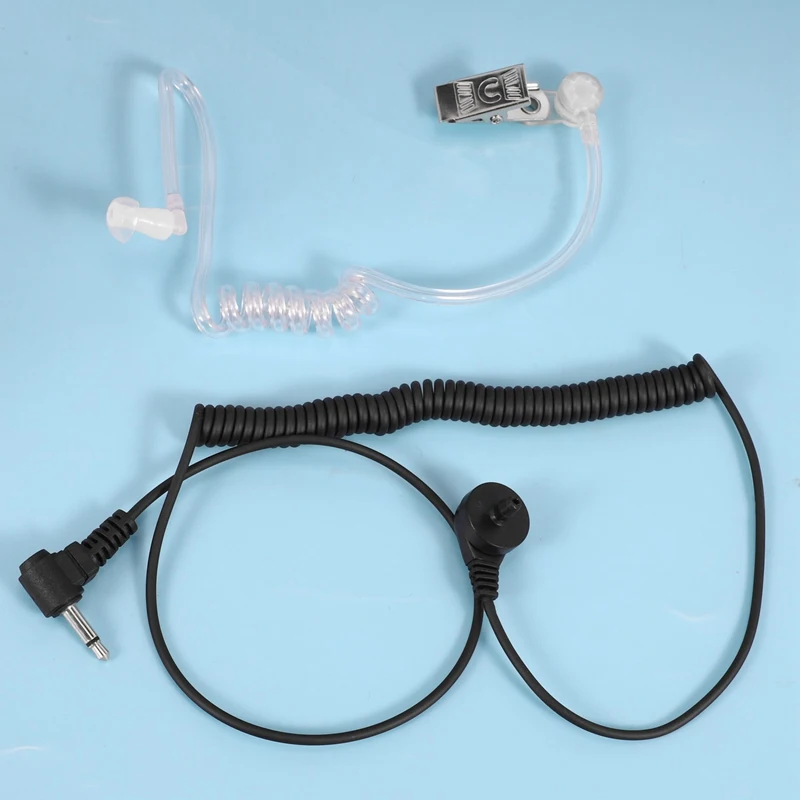 RISE-3X RHF 617-1N 3,5 мм приемник/Слушайте только гарнитура для охраны наушники с прозрачной акустической трубкой комплект наушников