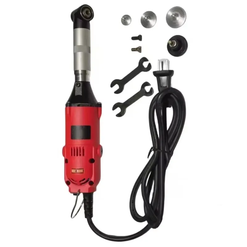 Electric Angle Grinder 90° Bend Right Angle Compact Handheld Polisher Multifunctional Tile Gap Cleaning Machine Variable Speed