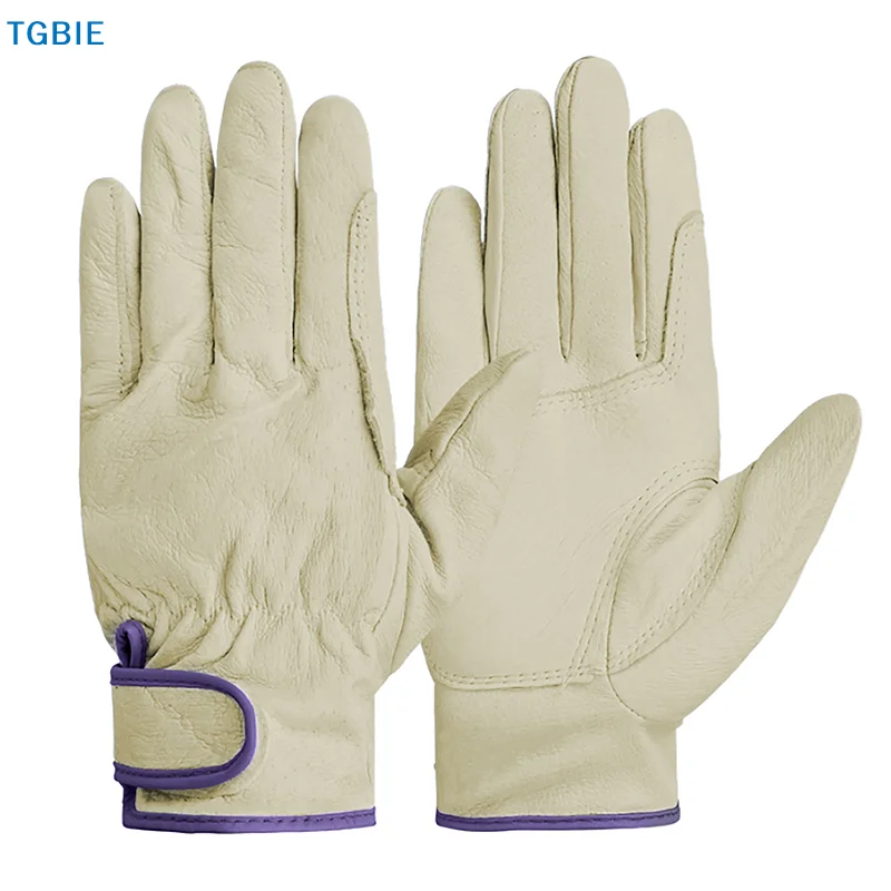 

[TL]【TL】1 Pair Electric Welding Work Gloves Leather Welding Gloves Heat Resistant Security Work Gloves