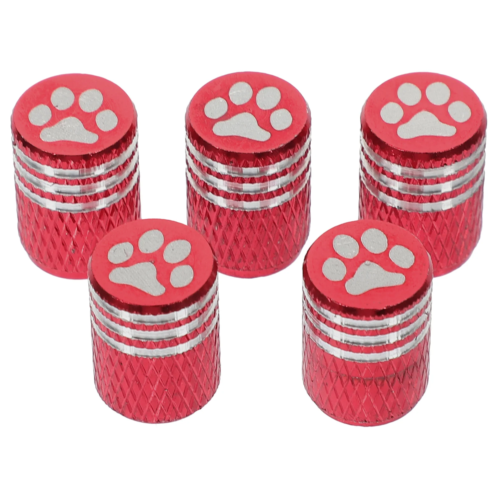 

5Pcs Colorful Dustproof Tire Valve Caps Silver Edge for Car Tyres Decoration Protecting Valves Universal Stem Caps