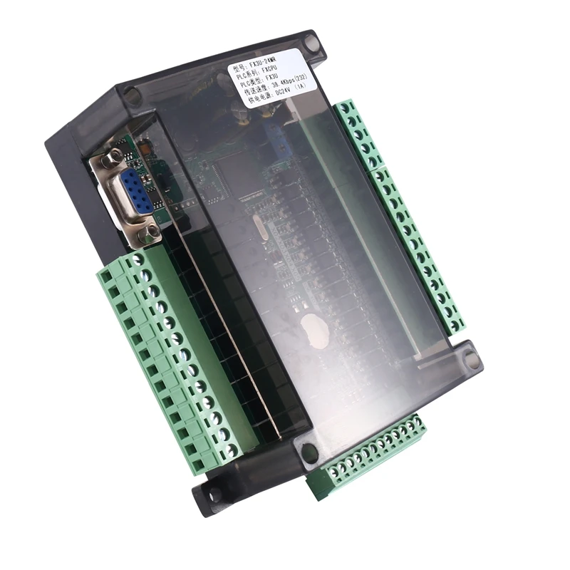 

1 Piece FX3U-24MR PLC Industrial Control Board 14 Input 10 Output 6AD 2DA With 485 Communication And RTC (A)