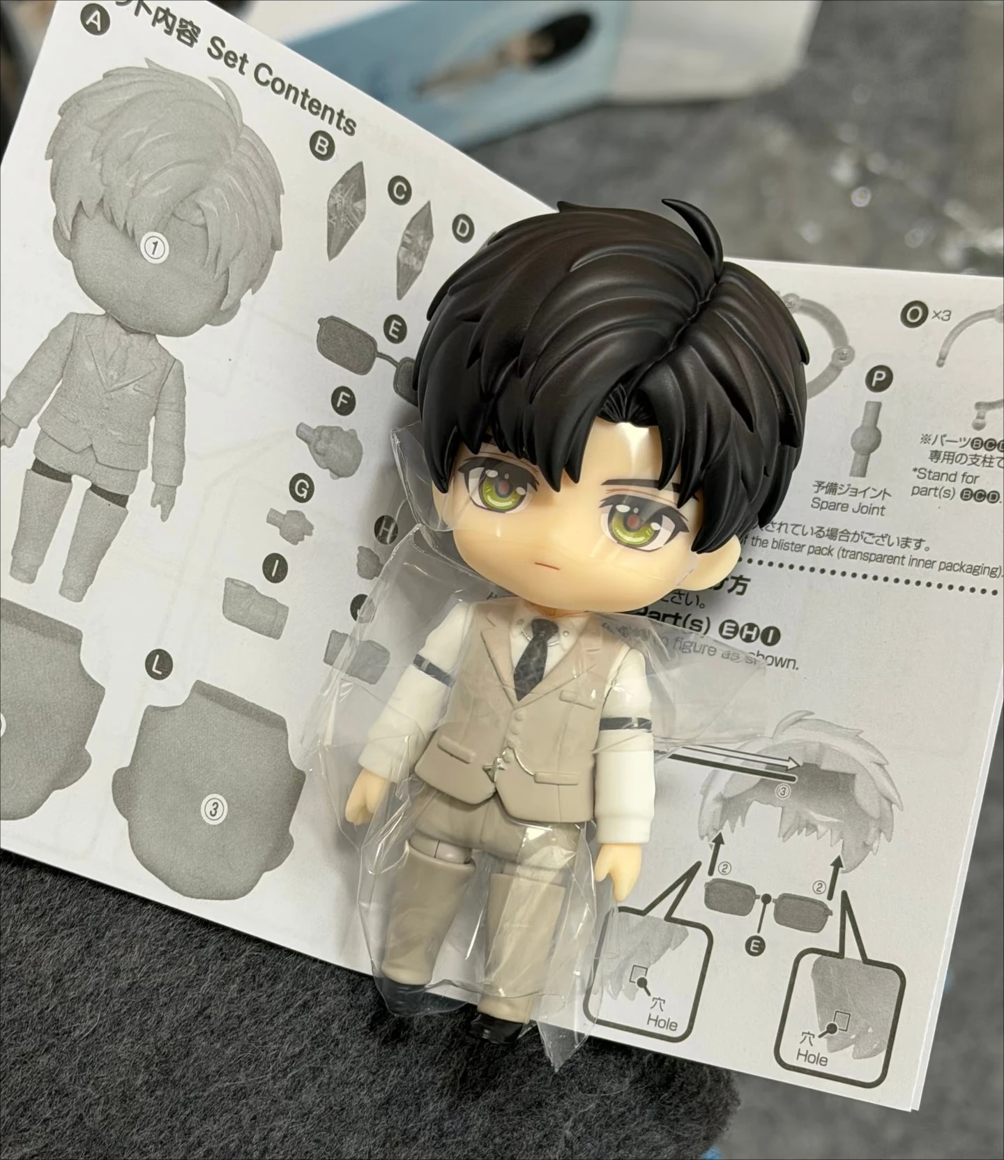 In Stock [Official Merchandise] Game Anime Love and Deepspace Cosplay Zayne GSC Chibi Figure Figurine Desktop Ornament 3