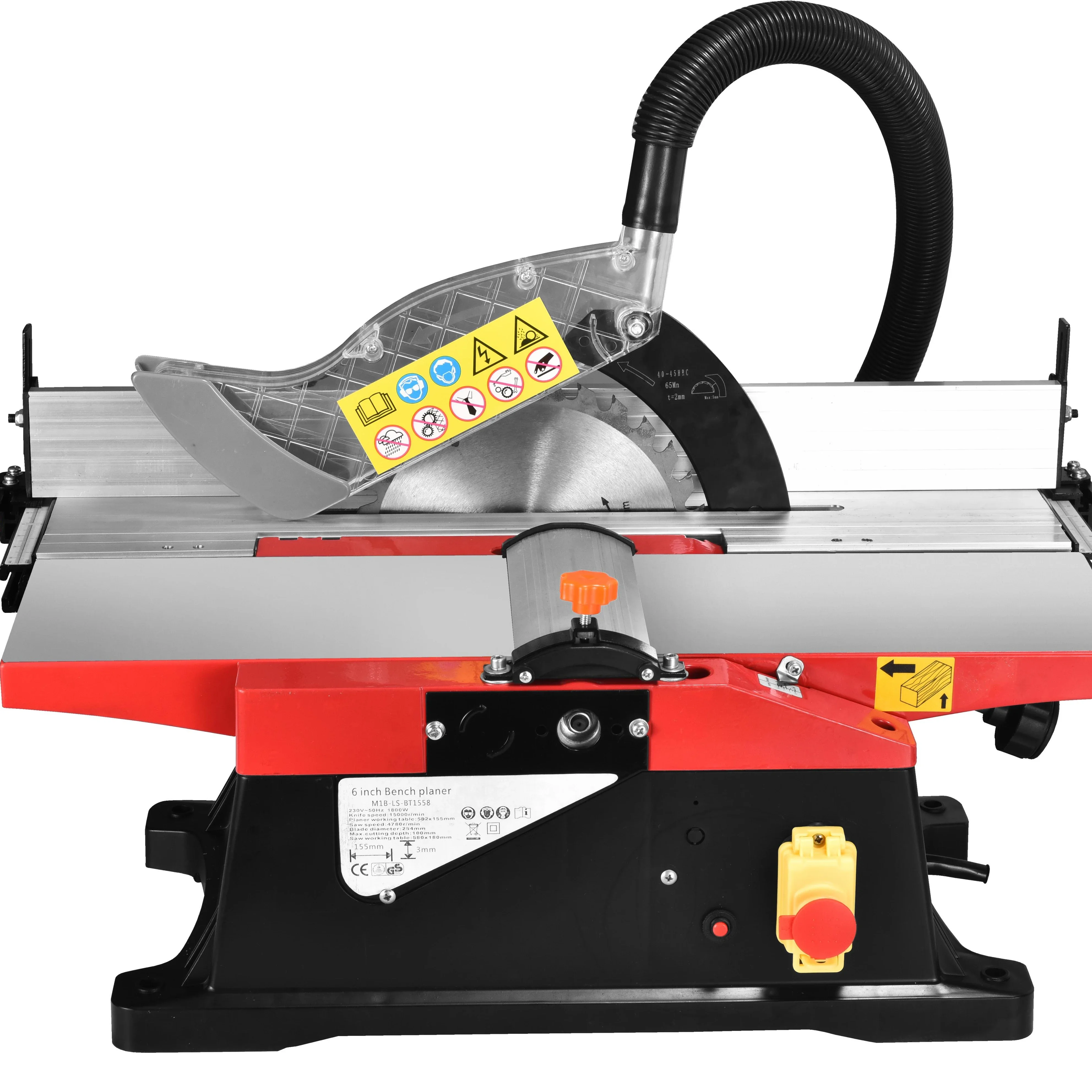 

6 Inch 1800W Combined Woodworking Machine 155mm Max Planing Width Bench Planer And Saw For Woodworking