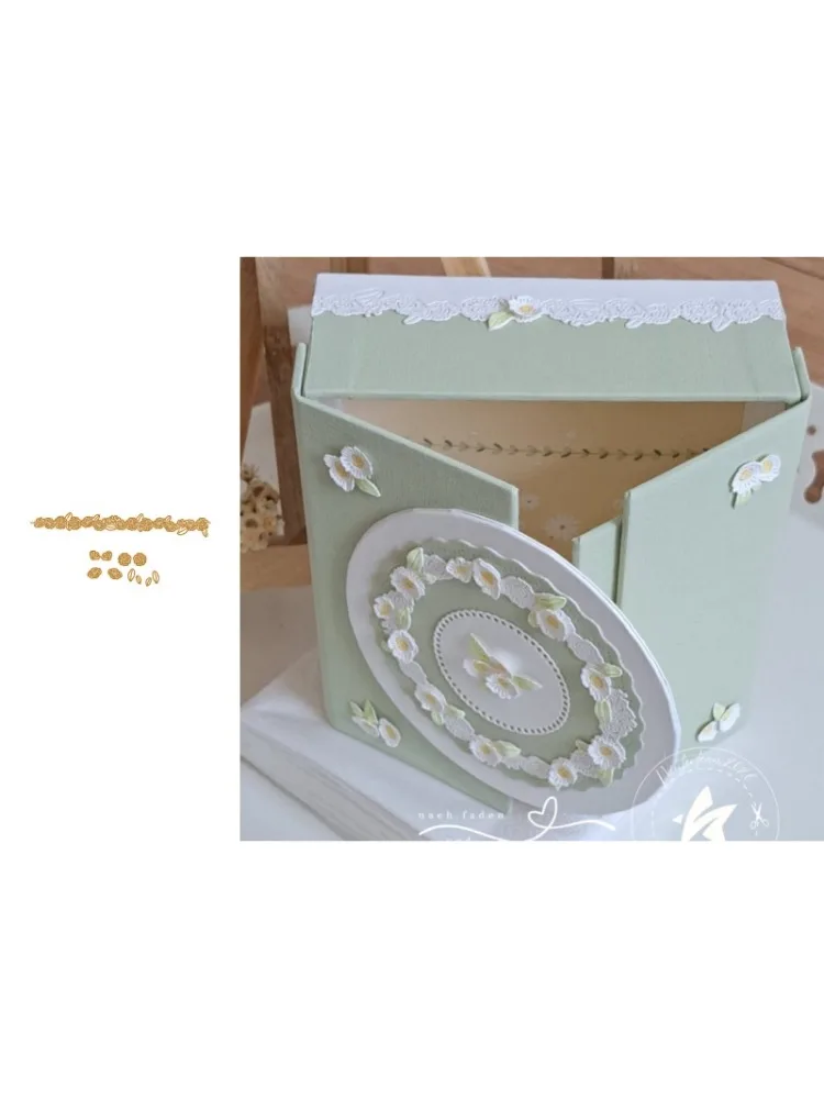 Neues Produkt Vorverkauf Liebevolle Eltern-Kind-Stanzformen und Stempel DIY Scrapbook Album Dekoration Geprägtes Papierkarten-Set