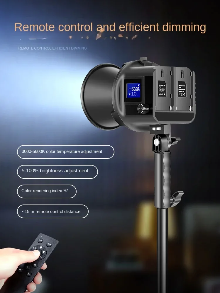 

Portable Handheld Rechargeable LED Live Streaming Fill Light Outdoor Photography Dedicated Studio Lighting Equipment