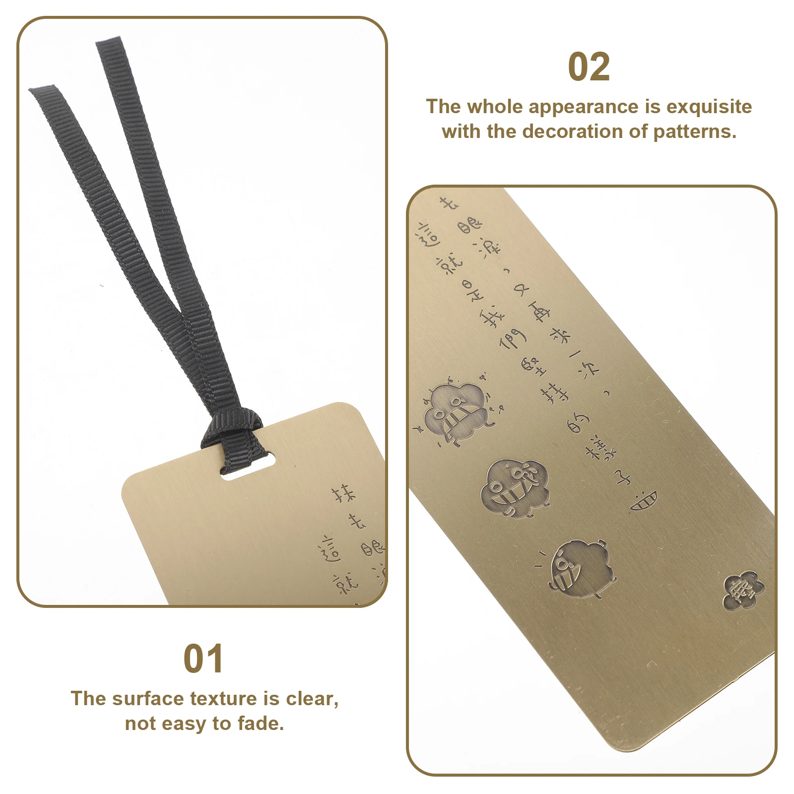 

Stainless Steel Bookmark For Women Unique Pattern Decorative Metal Bookmarks Gift Lightweight Study Aid Ornament Readers