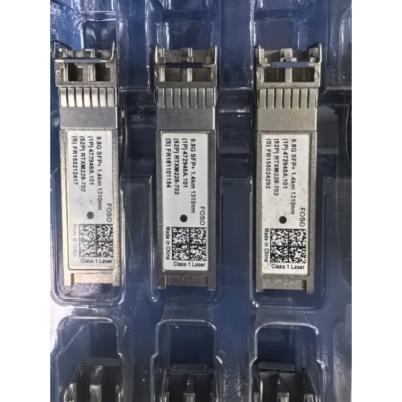 2pcs 90% Used 475338A.101 10G 1310nm 1.4km SMF Dual Fiber SFP+ Optical Transceiver Module 10G-1310-1.4km-SFP+ for Nokia