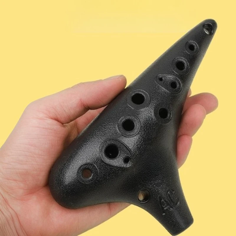 

12-луночная окарина, альт, тональ переменного тона, портативная керамическая флейта, профессиональная детская окарина для начинающих, свисток Орфа, музыкальный инструмент