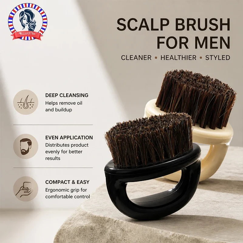 1pcs Men's Beard Styling Comb，Brush for Beard and Hair, Medium Stiffness/ Gift for Man/ for Fade Professional Hair Styling Tools