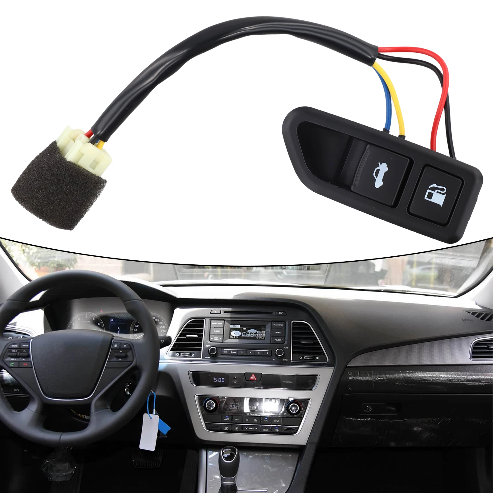 

Fuel Door Opener Button Trunk Lid Switch Replacement for Hyundai For Sonata 08 10 with OEM Part Number 935553K500