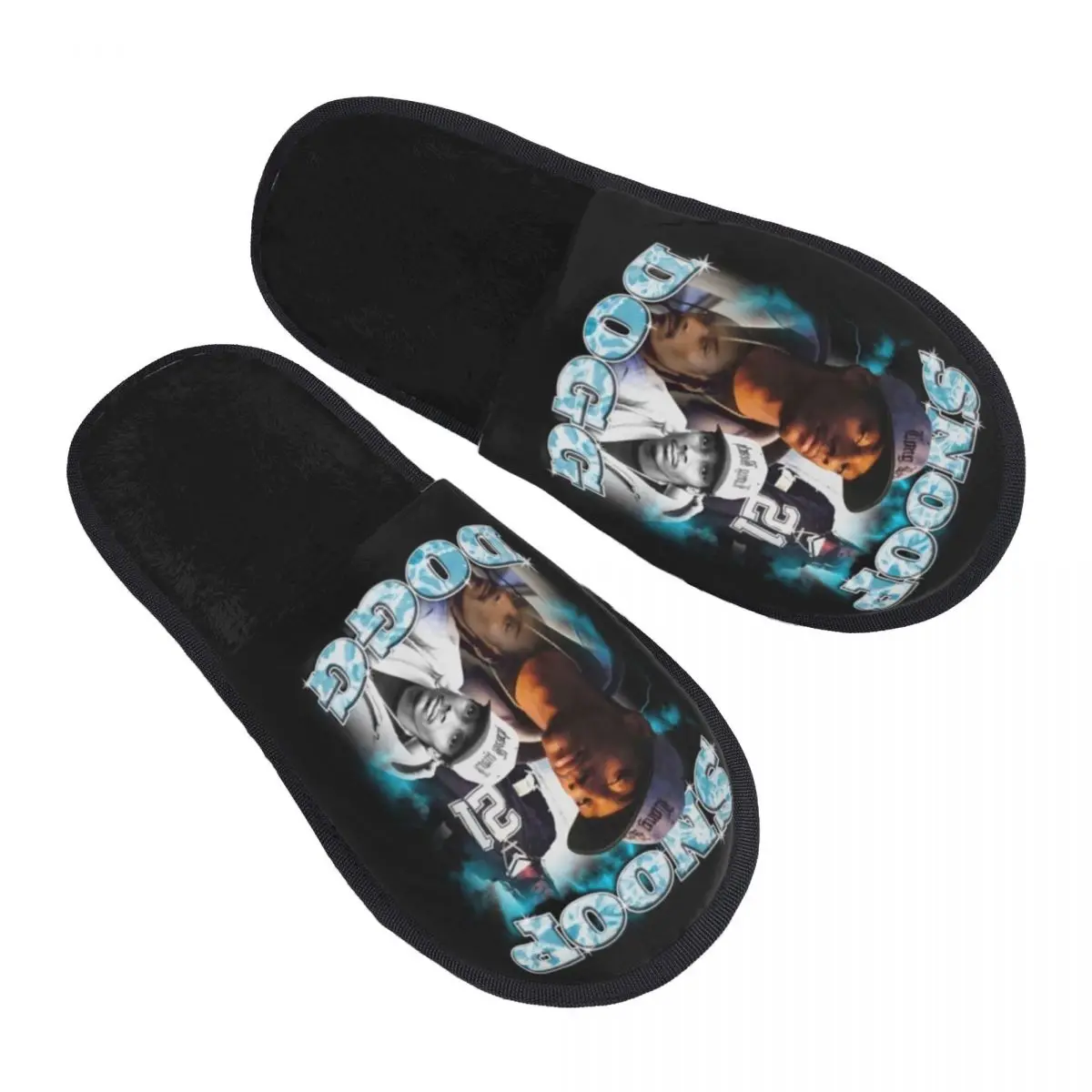 

Snoop Dogg Soft Scuff Memory Foam Slippers Women Music Rapper Spa House Shoes