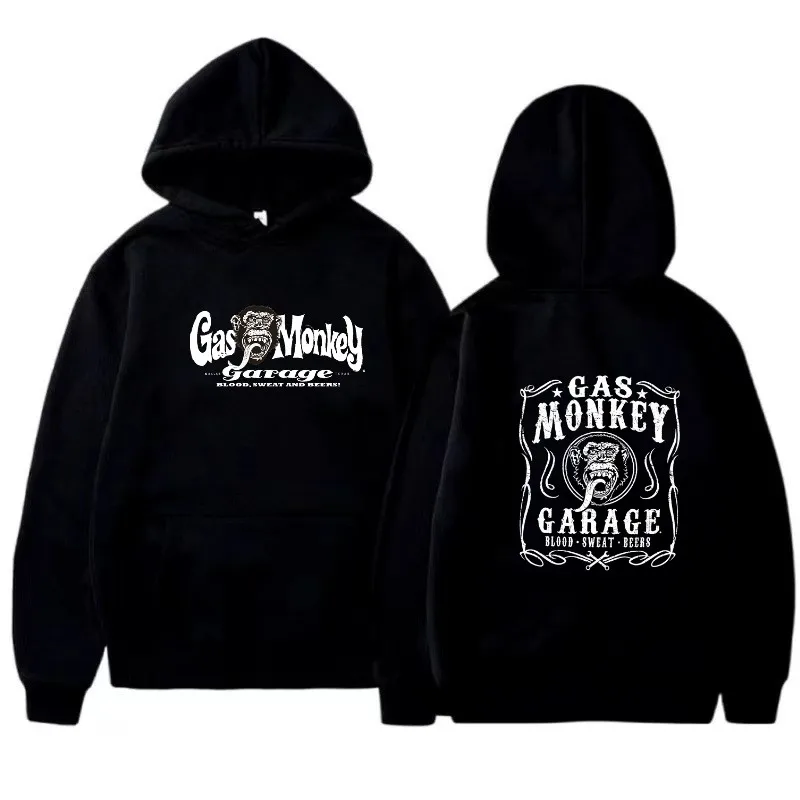 Gas monkey garage hoodie Harajuku pattern autumn pullover fashion unisex long sleeved winter casual street wear outdoor wear