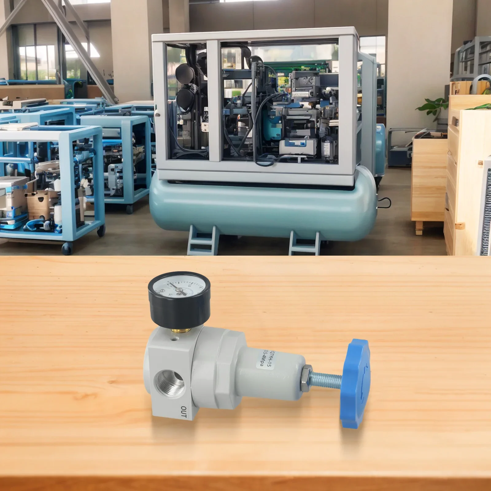 

For Air Pressure Control Air Compressor Valve Aluminum Alloy Regulator Alloy Steel Lining Leak-Free Connection