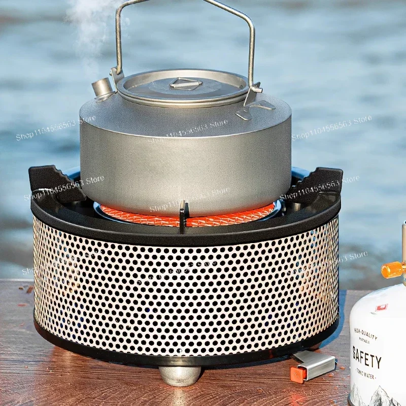 Separate camping and picnic cooking equipment, outdoor portable tea stove set