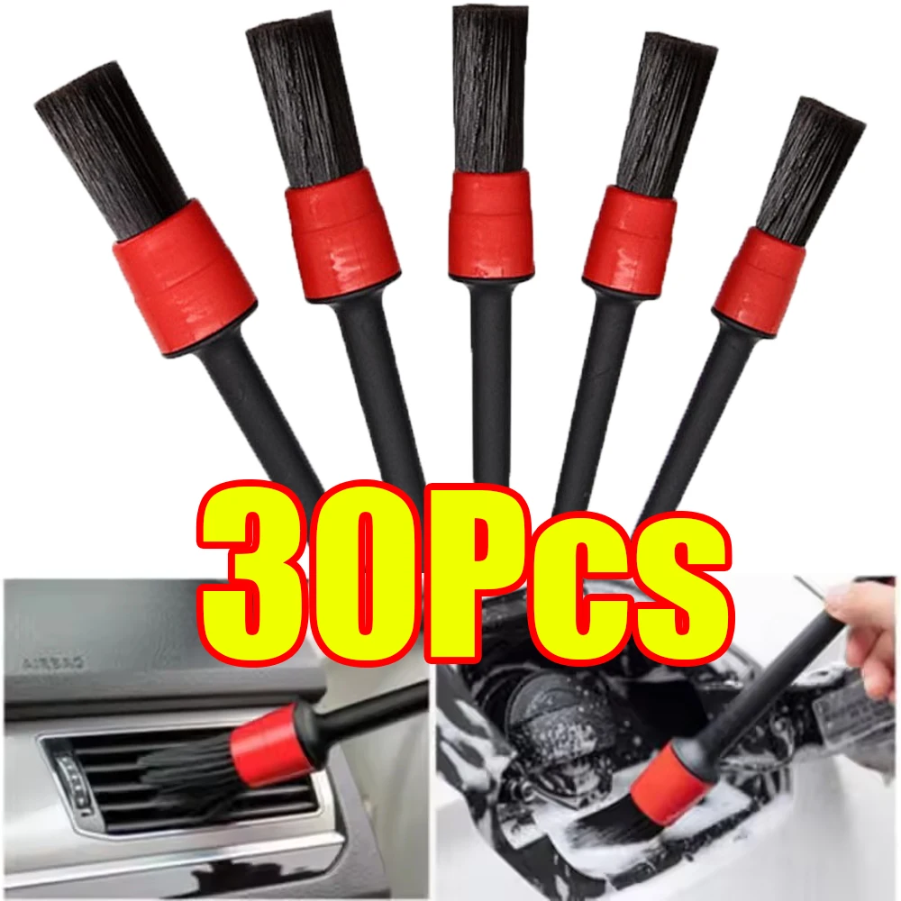 1-30Pcs Detailing Brush Set Car Brushes Car Detailing Brush Multifunction Seat Detail Cleaning Brush for Home Cleaning Car Clean