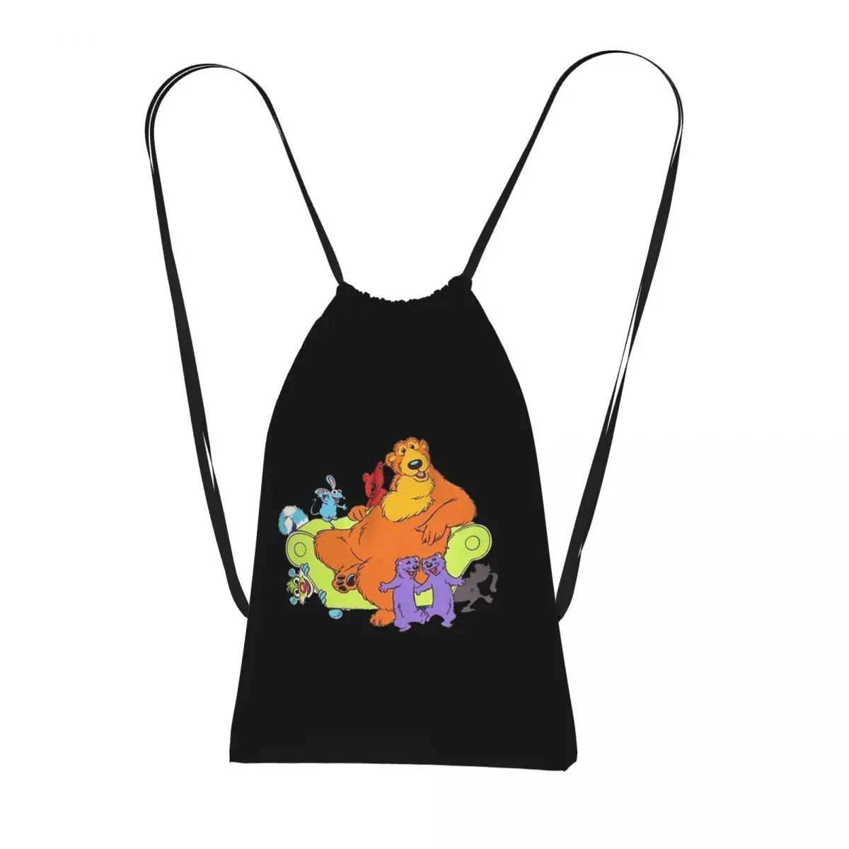 Mochilas Family Bear In The Big Blue House 90 Tutter, bolsas informales con cordón, bolsas para zapatos, bolsas para libros, para hombre y mujer, para la escuela