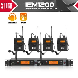 XTUGA IEM1200 Professional In-Ear Monitor System Single Channel Multi Bodypack Monitor In-Ear Wireless Monitor Stage Dedicated