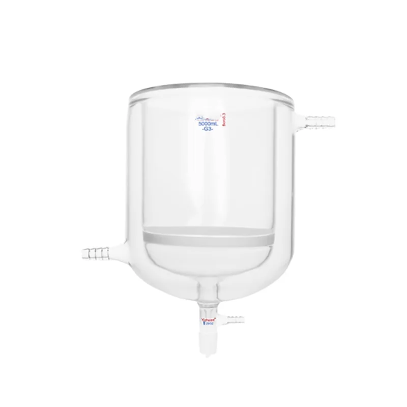 

Laboratory double-layer jacketed glass plate suction filter funnel glass sand core suction filter funnel 50/100/250/500/1000ml