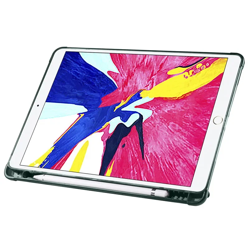 حافظة لجهاز iPad 9th 10th Gen حافظة جلدية قابلة للطي لهاتف iPad 10 2 9.7 iPad 9 10 8 7 6 5 Air 5 4 3 2 1 غطاء مع حامل قلم