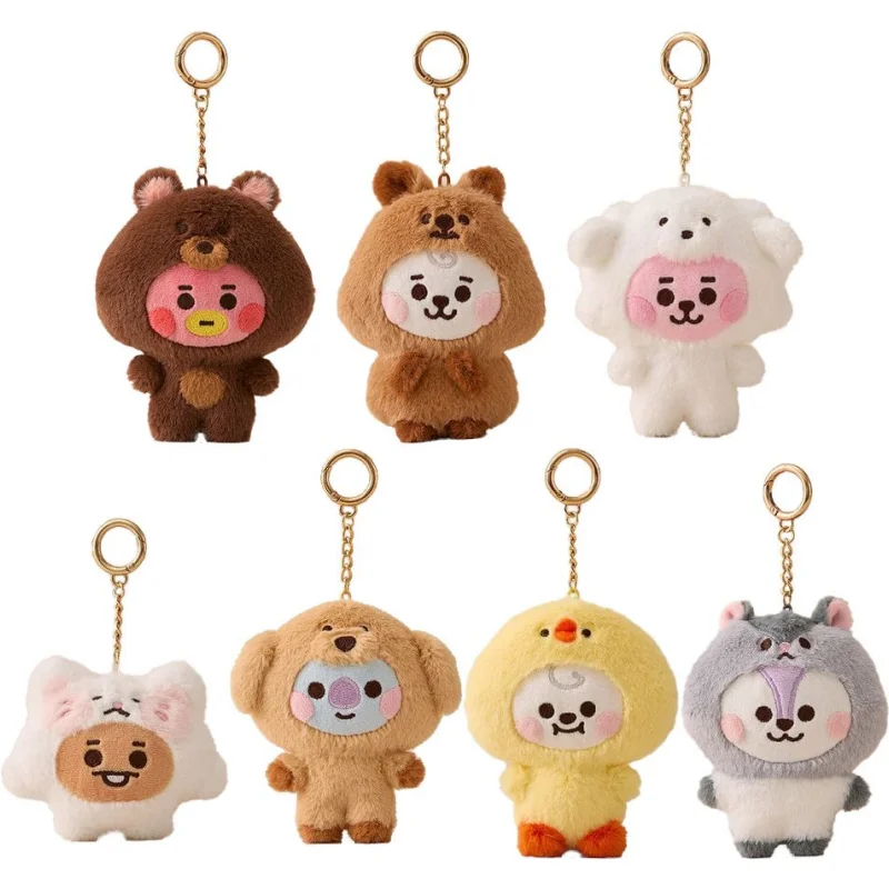 

2025 New Hot Bt21ed Kawaii Plush Cosplaycosp Plush Toy Doll Keychain Cute Cartoon Cooky Shooky Mang Plush Pendant Bag Accessorie