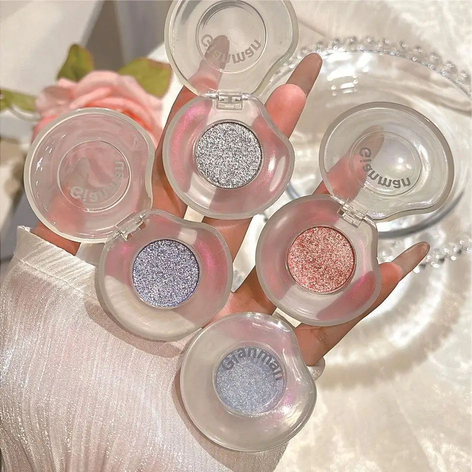 Blue Burst Flash Evidenzia ombretto viso schiarente Champagne disco alto coreano nuova ragazza cool ombretto unico evidenziatore 2025