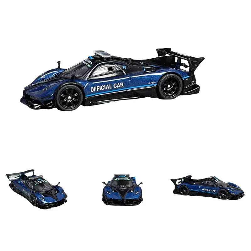 Miniature scale model 1:64 Pagani Zonda Revolucion diecast alloy supercar model Collection Display boy toy gift for children.