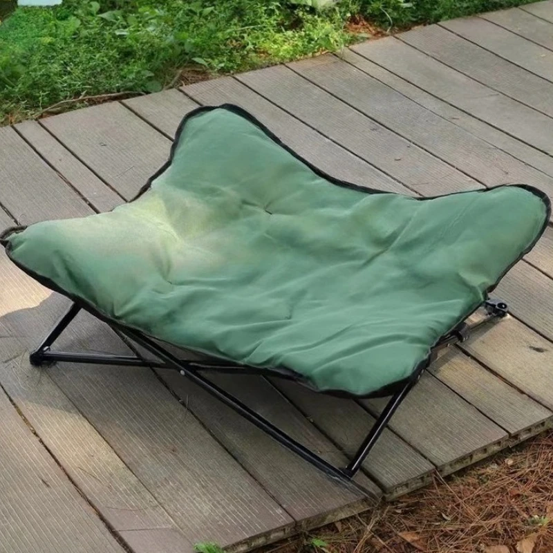 Portable Simple Folding Bed Outdoor Detachable Breathable Moisture-proof Soft Pet Bed Convenient Carry Stable Camping Cots