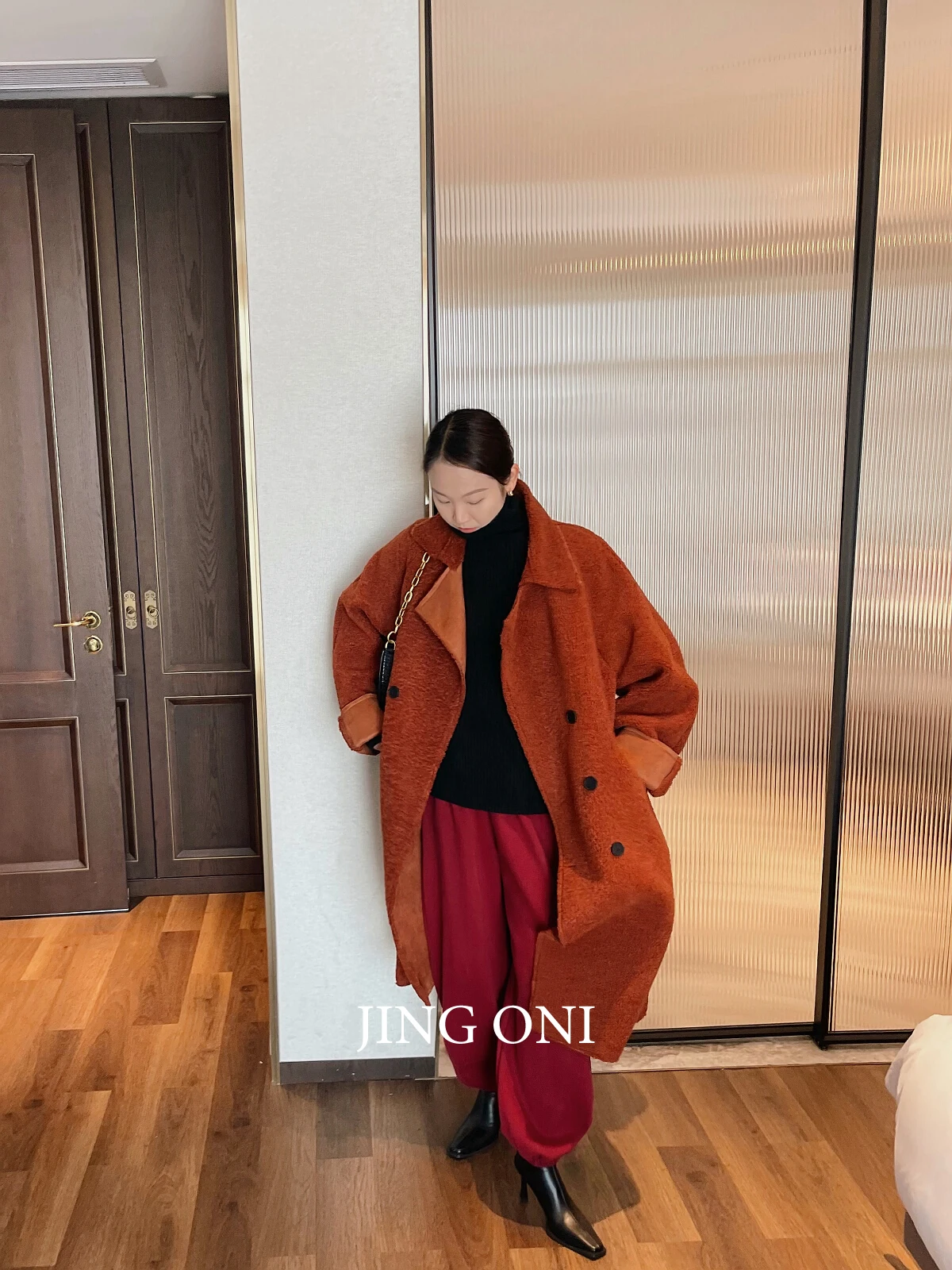 Long Wool Blend Jackets Coat Woman Clothing 2023 Y2k Korean Fashion Style Vintage Winter Top Oversize Elegant Chic New Outerwear