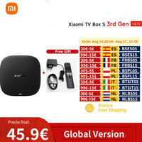 Global Version Xiaomi TV Box S 3rd Gen 4K Ultra HD 2G 32G Google TV Cast Netflix Smart TV Box BT5.2 Media Player Mi TV Box WiFi