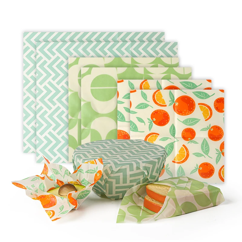 9Pack Reusable Beeswax Wraps, Ecp Friendly Beeswax Food Wrap, Bread Sandwich Wrapper, Reusable & Organic Cotton Food Wraps