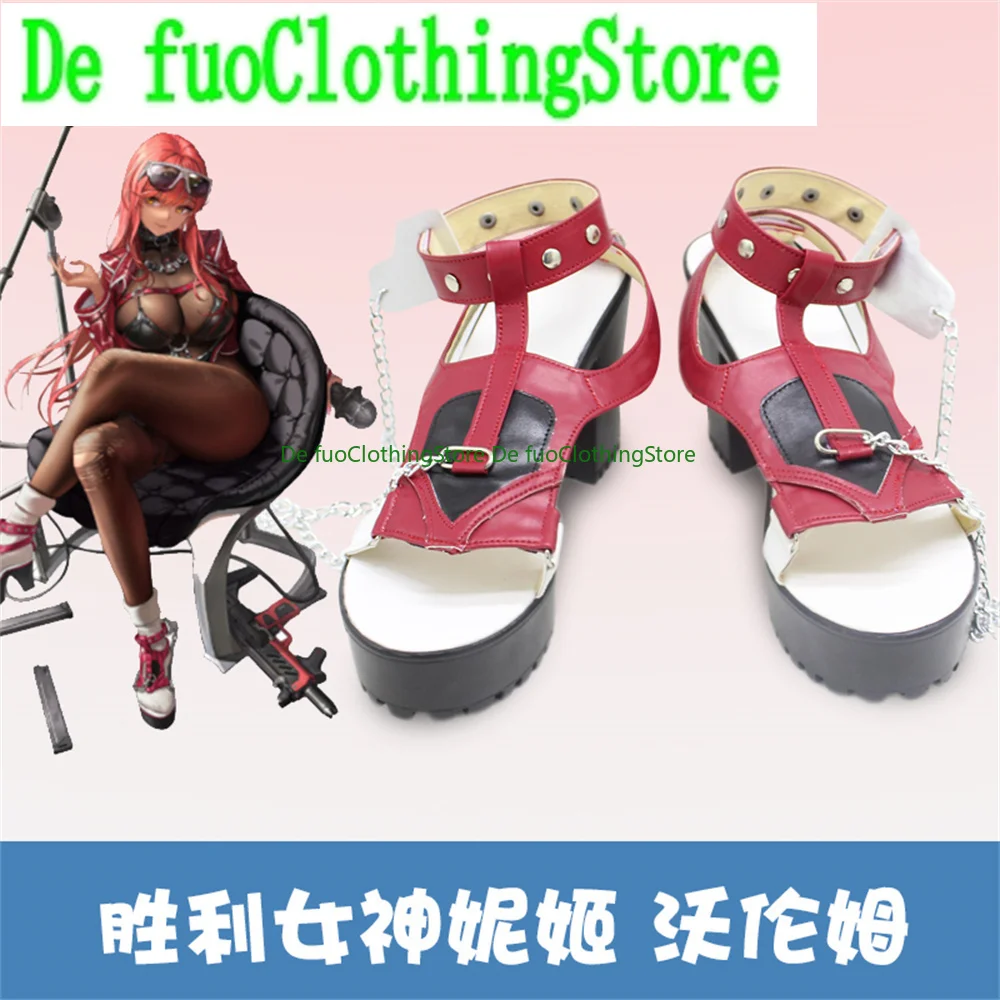 DefuoClothing NIKKE volumen Cosplay zapatos botas juego Anime juego de rol accesorios de fiesta de Halloween zapatos botas