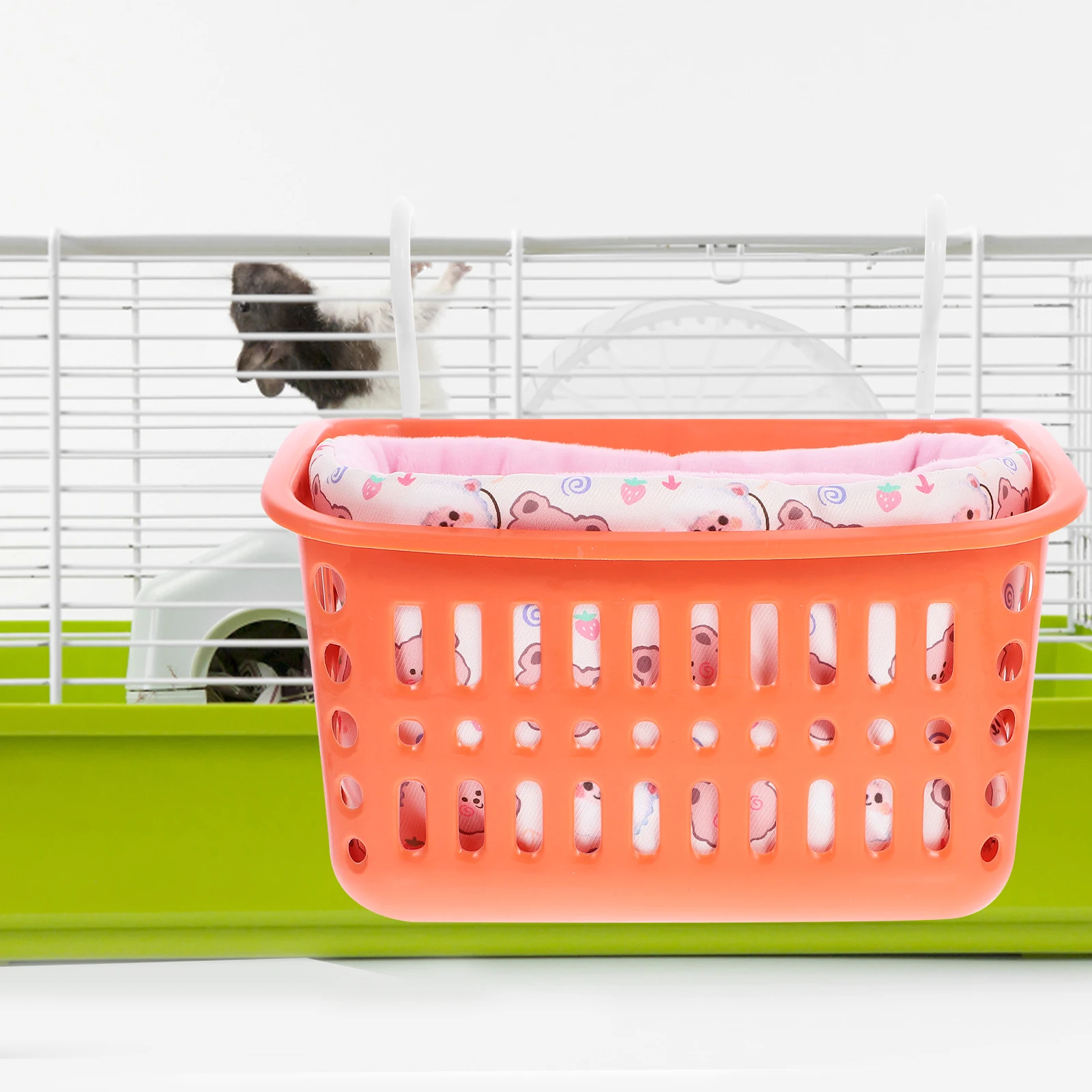 

1 set Hamster Hammock Squirrel Cotton Nest Hanging Bed Fleece Warm Plaything Small Animal Cage Accessory Pet for Squirrel