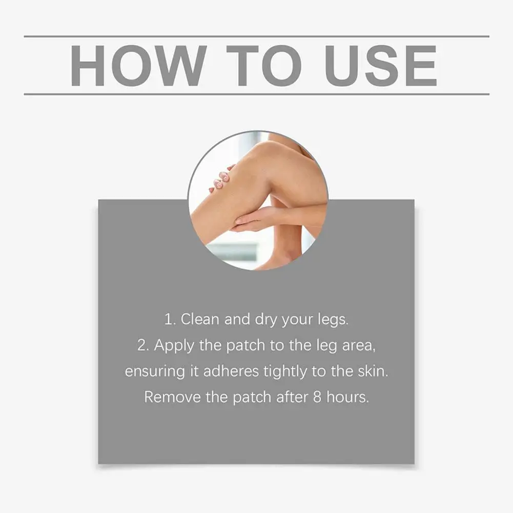 Promote Blood Circulation Relieves Leg Discomfort Gentle Patch 12pieces Improve Varicose Veins Stickers Microneedle Care Patch view 6