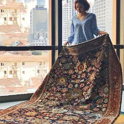 Persian Type Retro Large Area Living Room Carpet Cozy Modern Home Decoration Aesthetics Soft Bedroom Carpets Coffee Table Rug IG