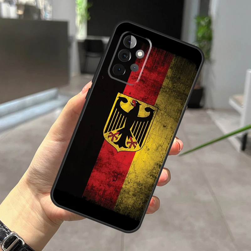 Germany Flag Emblem Case For Samsung Galaxy A73 A53 A33 A13 A12 A32 A51 A71 A14 A34 A54 A50 A70 A52 A72 Cover