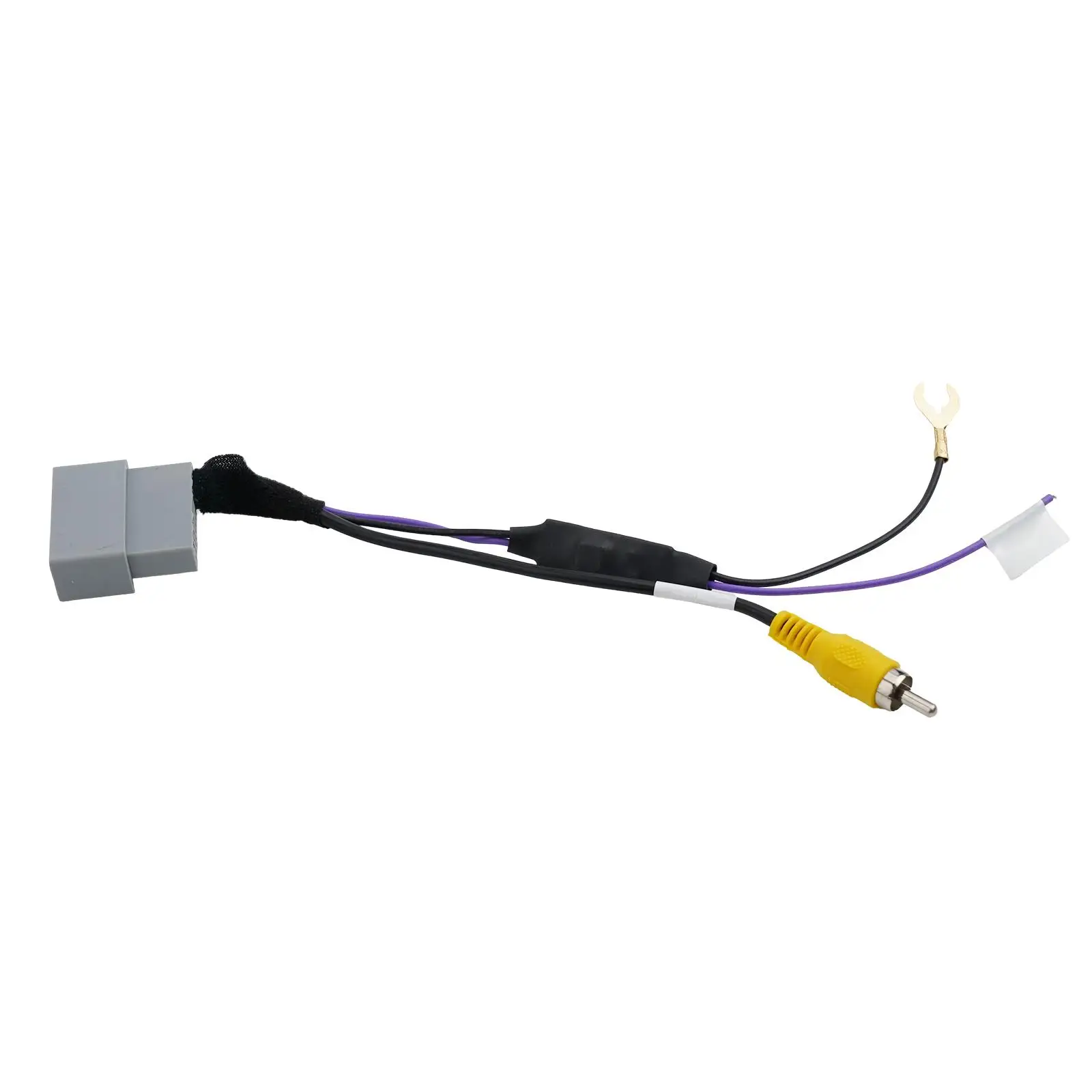 

Color Black Car Reverse Camera Adaptor Anti-corrosion Back Of The Radio Installation DC12V Voltage Quick Installation