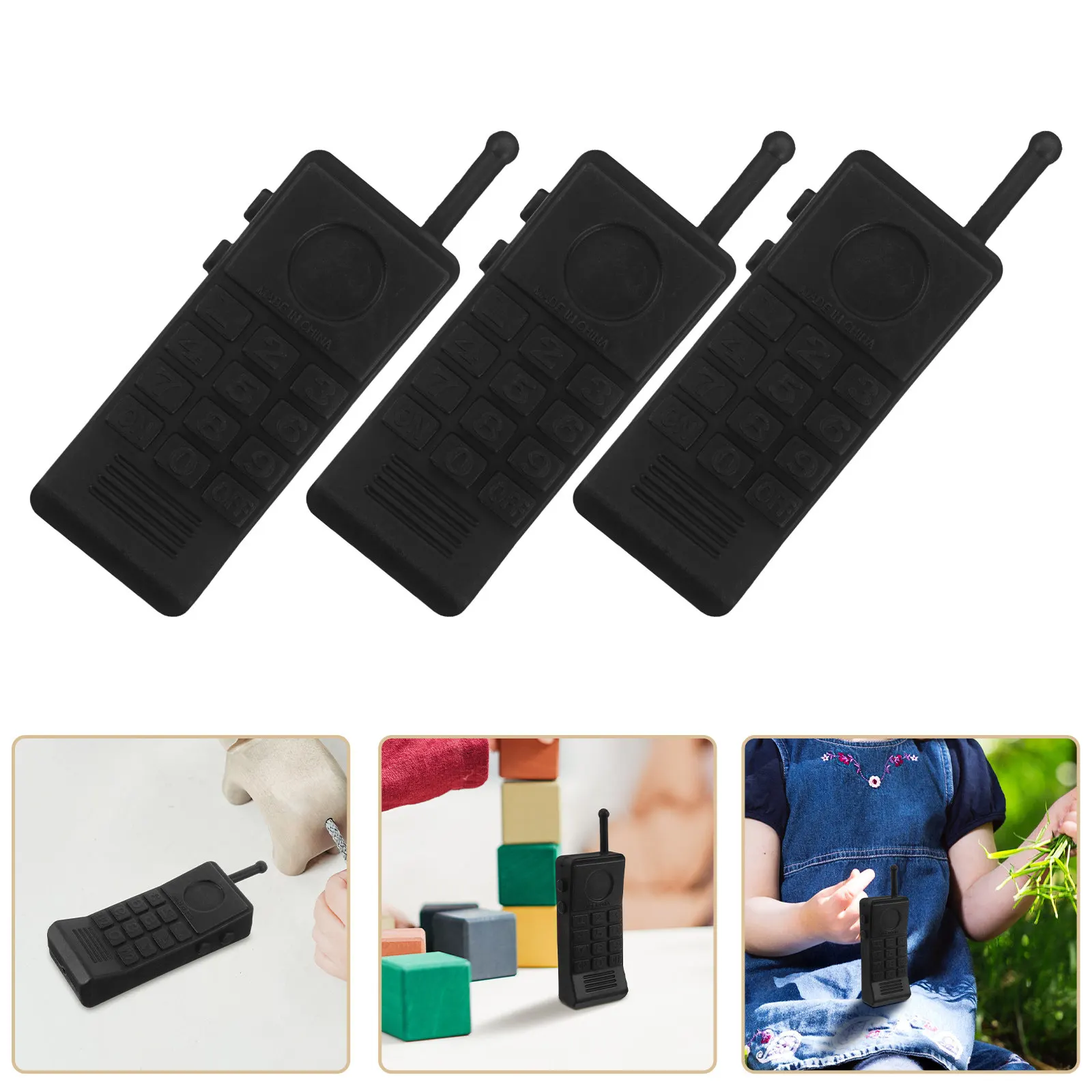 6Pcs Children Walkie Talkie Role Playing Set Outdoor Adventure Police Pretend Play Phone Learning Interactive Game