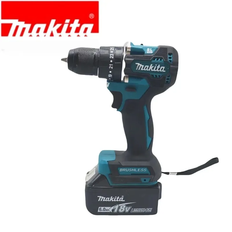 100% Makita Original DDF487 Cordless Driver Drill 18V Brushless Electric Impact Screwdriver Rechargeable Power Tool
