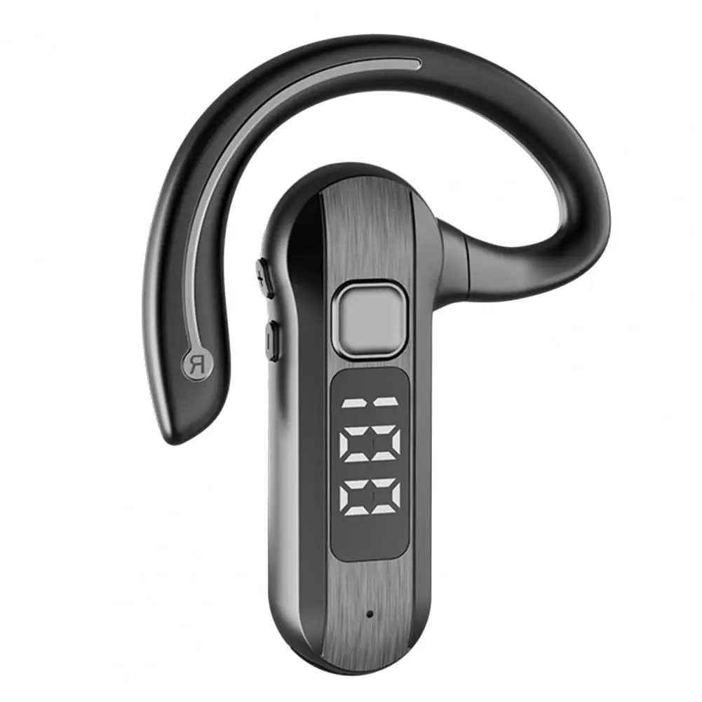 Wireless Earphone Ear Hook Bone Conduction Stereo Surround IPX5 Waterproof Rechargeable Noise Reduction Single Earphone