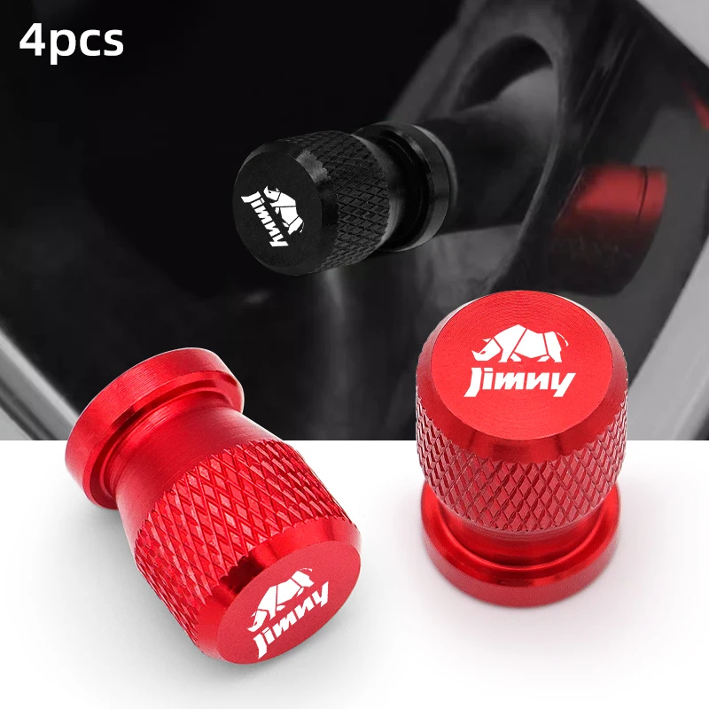 Car Wheel Tire Valve Caps, Tyre Stem Covers, Waterproof, Fit for Suzuki Jimny, Jb74, Jb43, Car Decor, 4Pcs Car Accessories