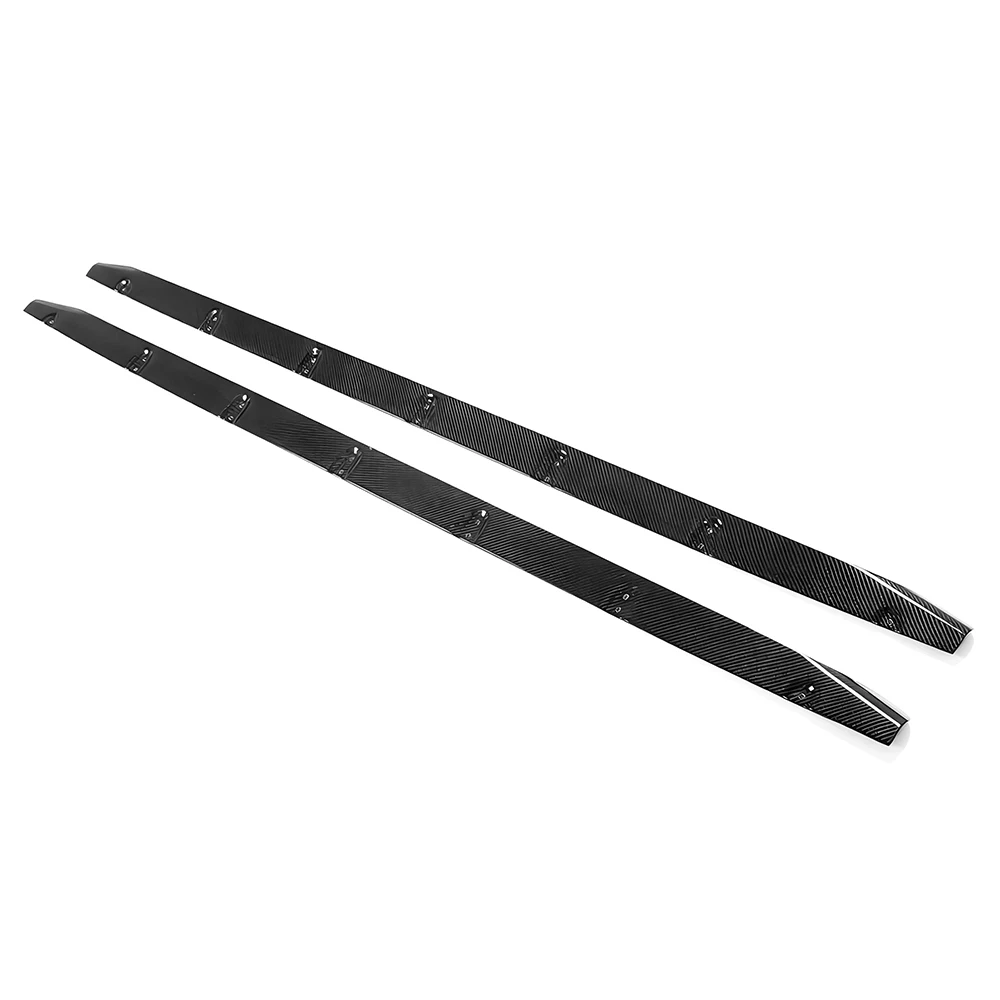 Carbon Fiber Side Skirts Extension For Audi 20-23 8Y S3 Sedan 4Dr Add On