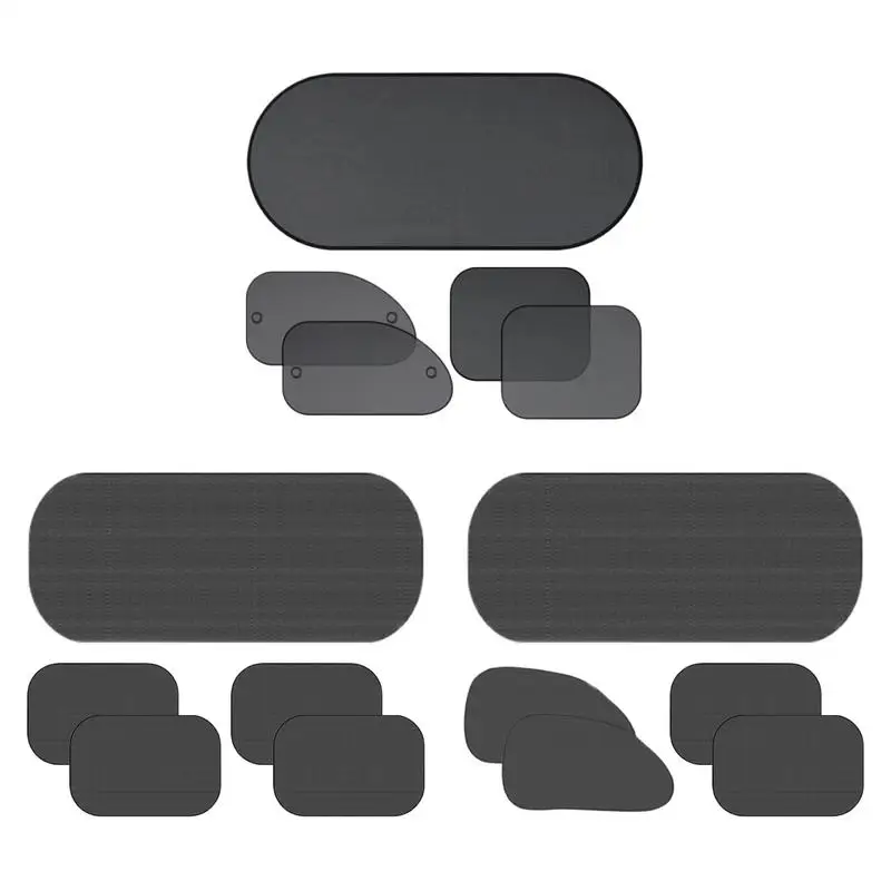 

Car Window Sun Shade Car Side Window Sun Shade Heat Resistant UV Protection Anti-Glare Removable Cooling 5 Pack Light Block For