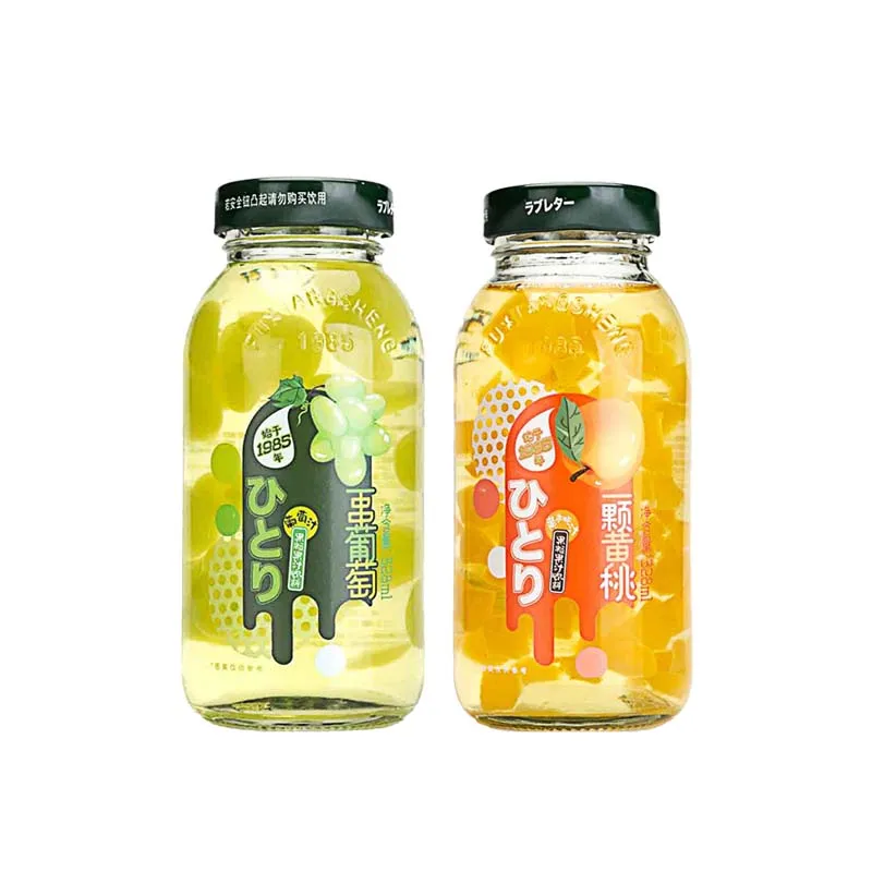 FuXiangSheng-Suco de Frutas Uva/Pêssego 2,16 onças (328 ml) * 3 garrafas