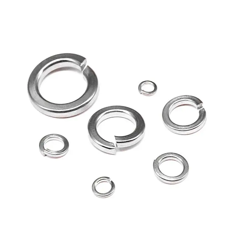 Y51A-Spring Lock Washer,304 Stainless Steel Spring Lock Washer Assortment Set (1230-Pcs,8-Size)