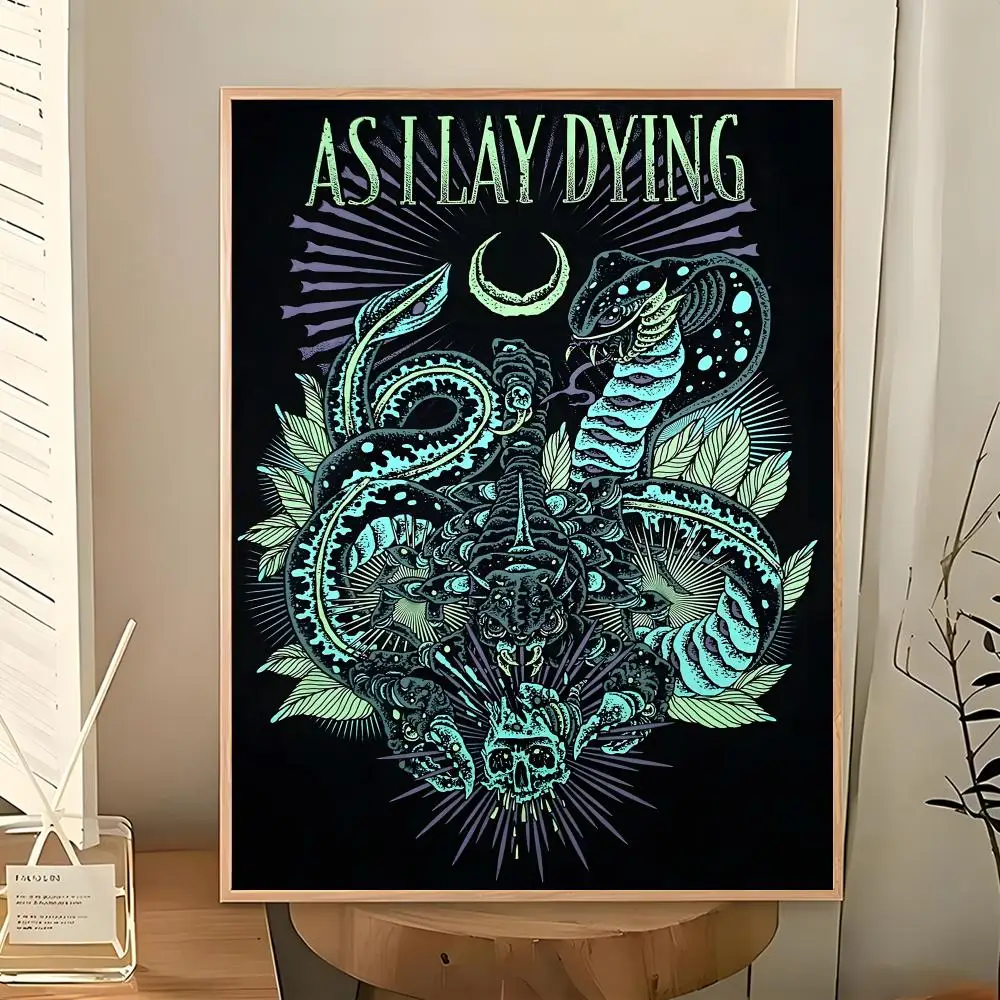 Metal Band Death Metal As I Lay Dying Poster Wall Art Painting for Living Room Home Decoration and Holiday Gifts