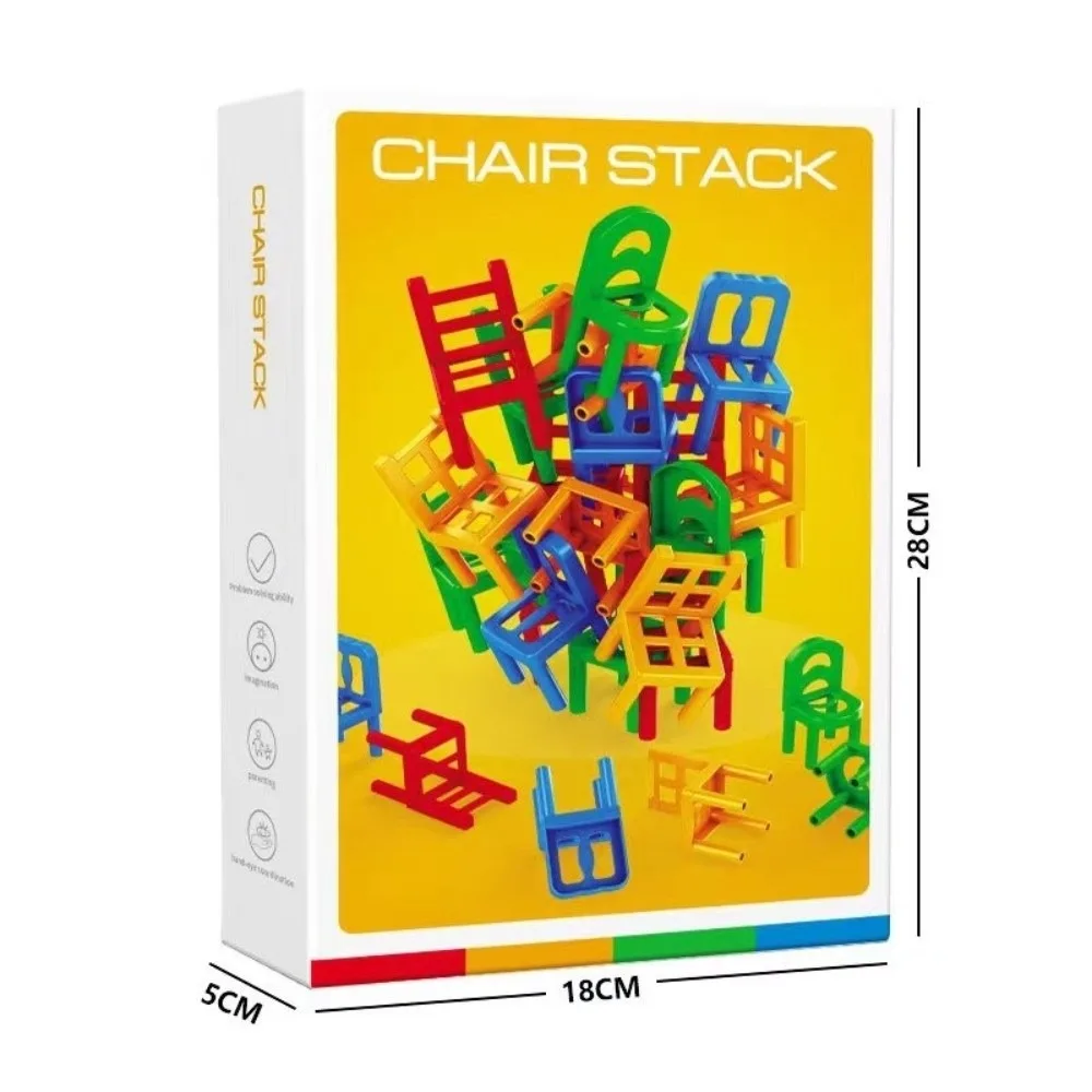 

Assembly Blocks Stacking Chairs Children's Chair Stacking Toy Children Educational Toy Desktop Chair Stacking Game Toys