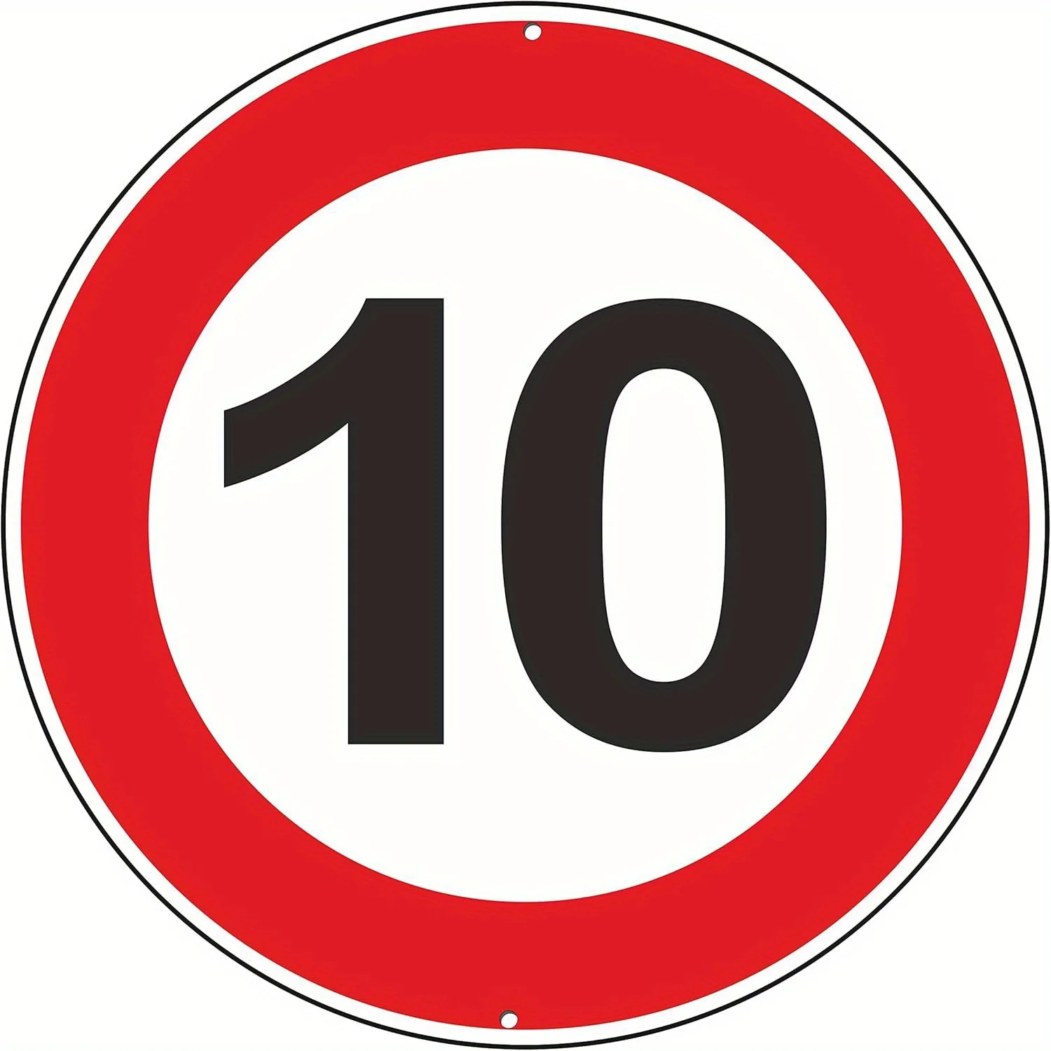 2D planar wooden circular no-parking sign, suitable for households